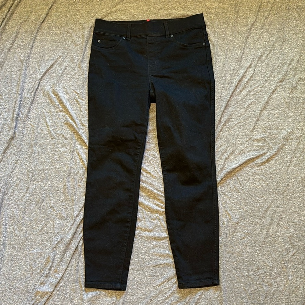 SPANX Ankle Skinny Jeans - Clean Black inseam 25, medium - Picture 1 of 3